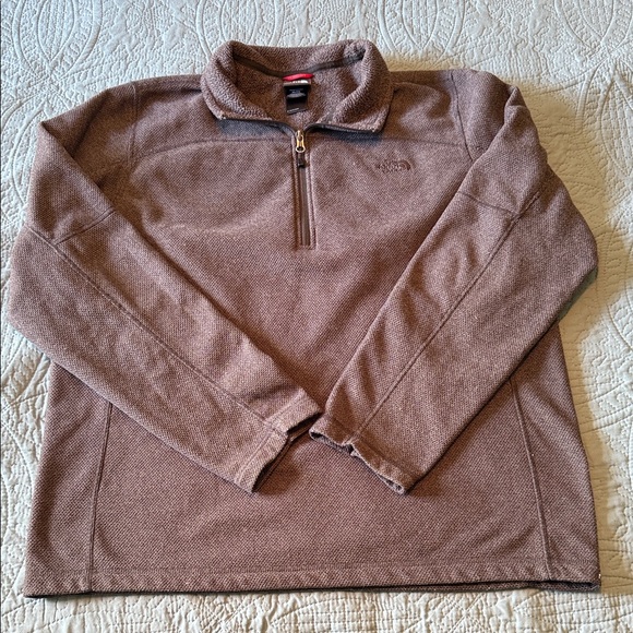 The North Face Men's Gray Quarter Zip-Up light weight fleece Size XL - Picture 1 of 6